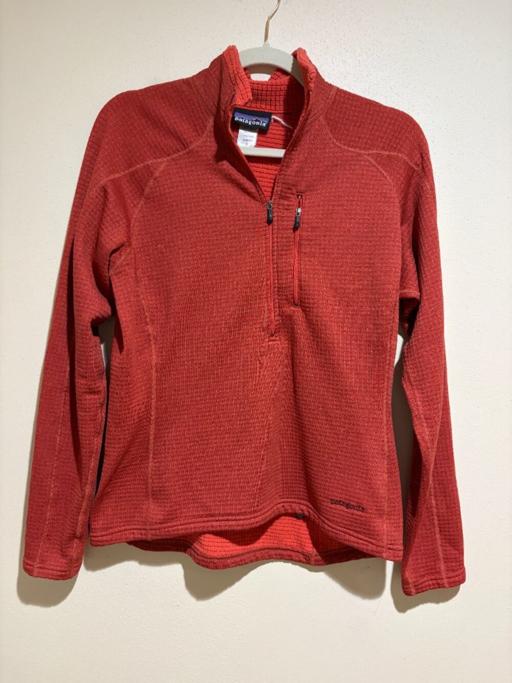 Patagonia Polartec R Long Sleeve Half Zip Burnt Orange